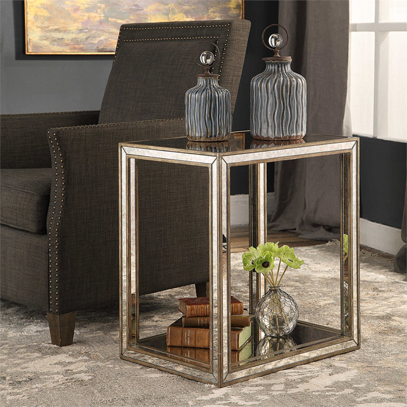 Table de bout en miroir Robinson