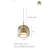 Modern Amber Glass Led Pendant Light-324736292