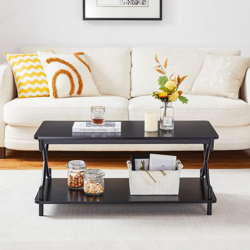 Table basse simple Aldajuste, Noir