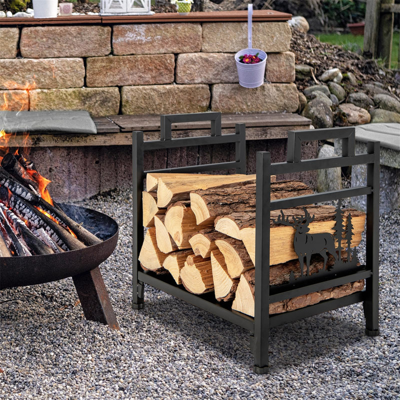 Annecliffe 46cm W Metal Log Rack