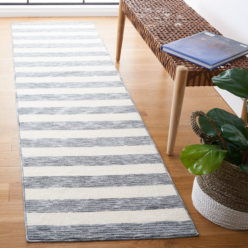 Kylian Performance Machine Washable Striped Rug, Runner 2'3" x 8'