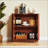 31.5'' Wavy-Grain Buffet Cabinet With Adjustable Shelves, Perfect For Modern And Contemporary Spaces.-608493142