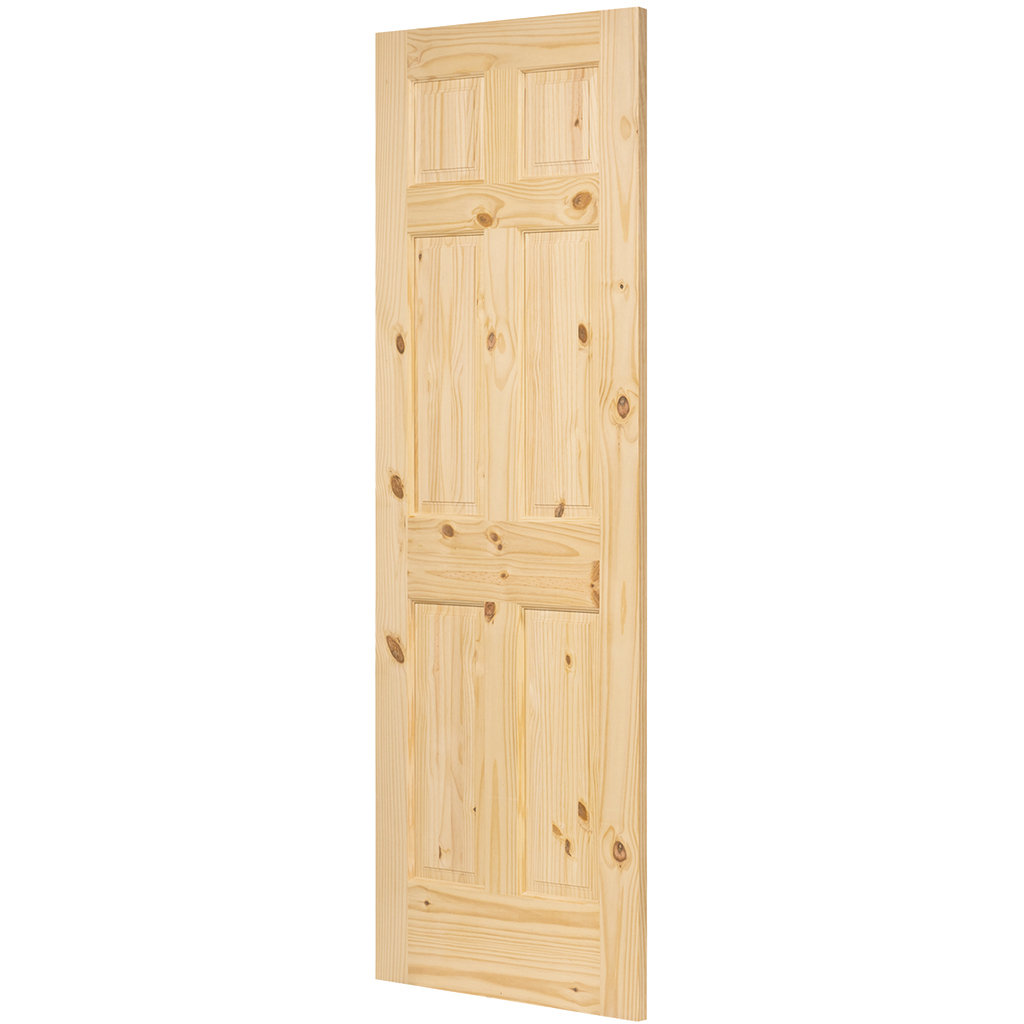 Paneled Solid Wood Knotty Pine Unfinished Colonial Standard Door Kimberly Bay 