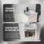 Meuble-lavabo flottant 16 po avec lavabo, porte à fermeture en douceur, lavabo en céramique, contreplaqué, kaki-36734448-36734457