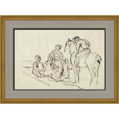 Jockey on a Horse Framed Print