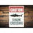 Shark Caution Aluminum Sign-483353226