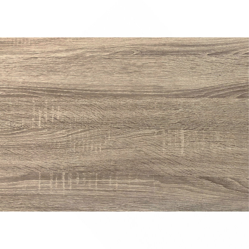 Ensemble de table, ensemble de 3 pièces, café, bout, côté, décor, salon, stratifié brun, métal noir, contemporain, moderne