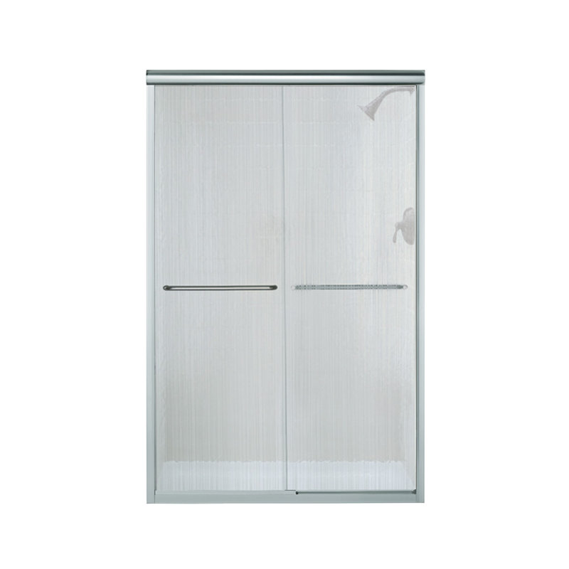 Finesse 47.63" x 70.06" Bypass Frameless Shower Door, Silver