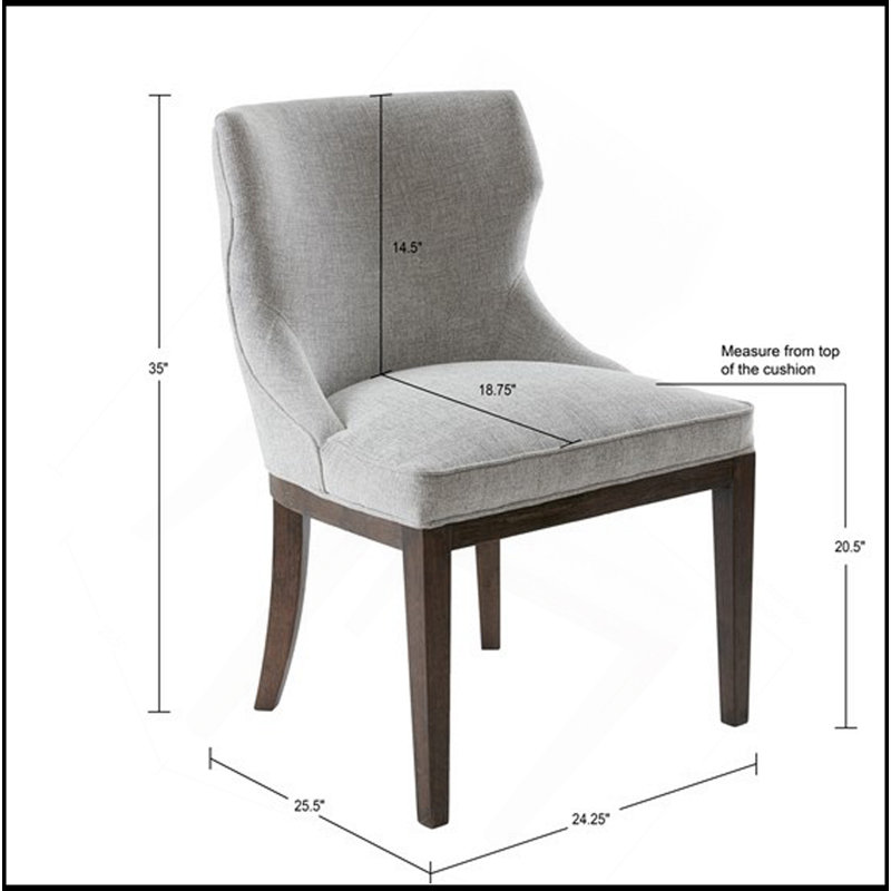 Ensemble de 2 chaises d'appoint Hutton