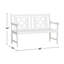Banc de jardin en bois Awaiz-86811851