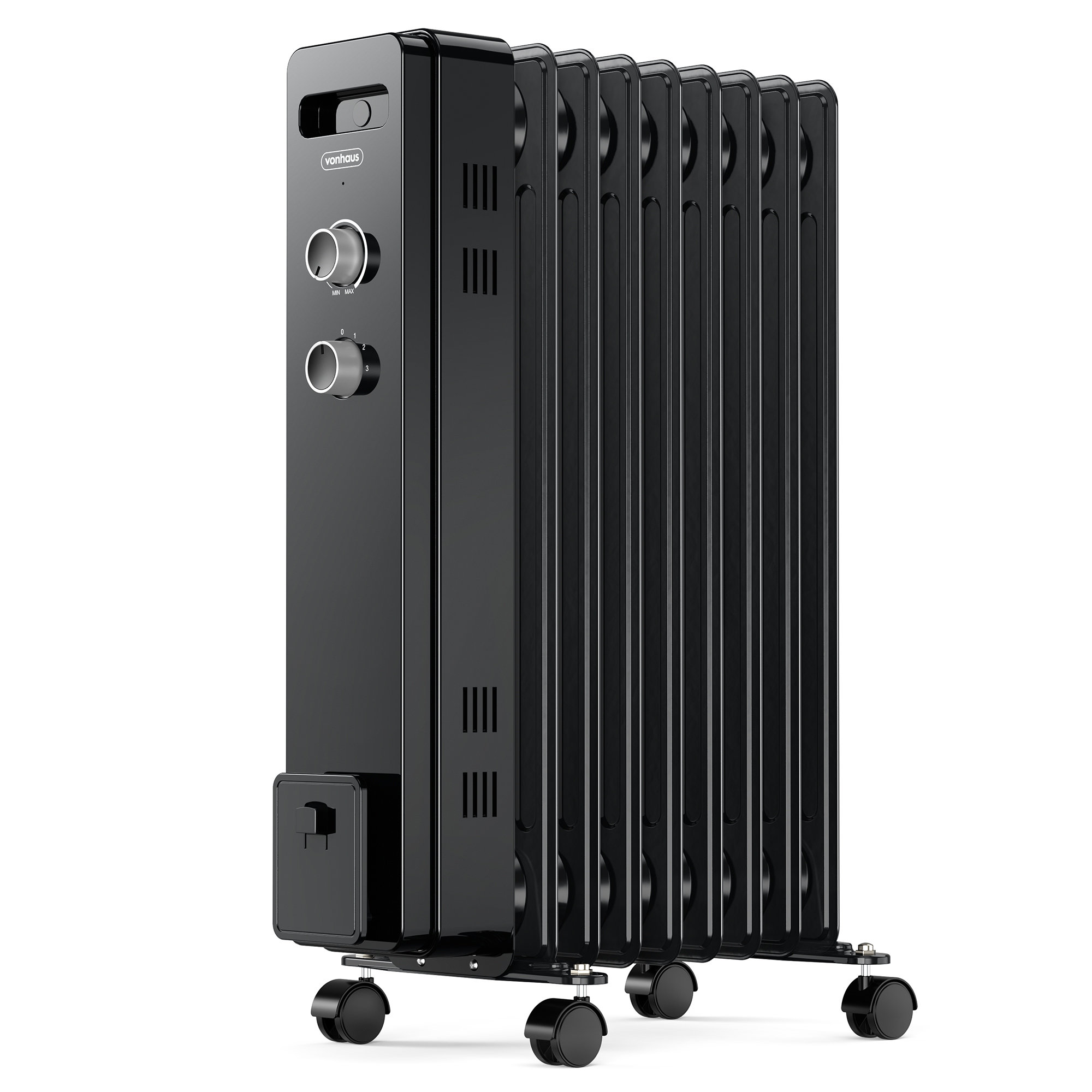 VonHaus Oil Filled Radiator 2KW Fin – Portable Electric Heater