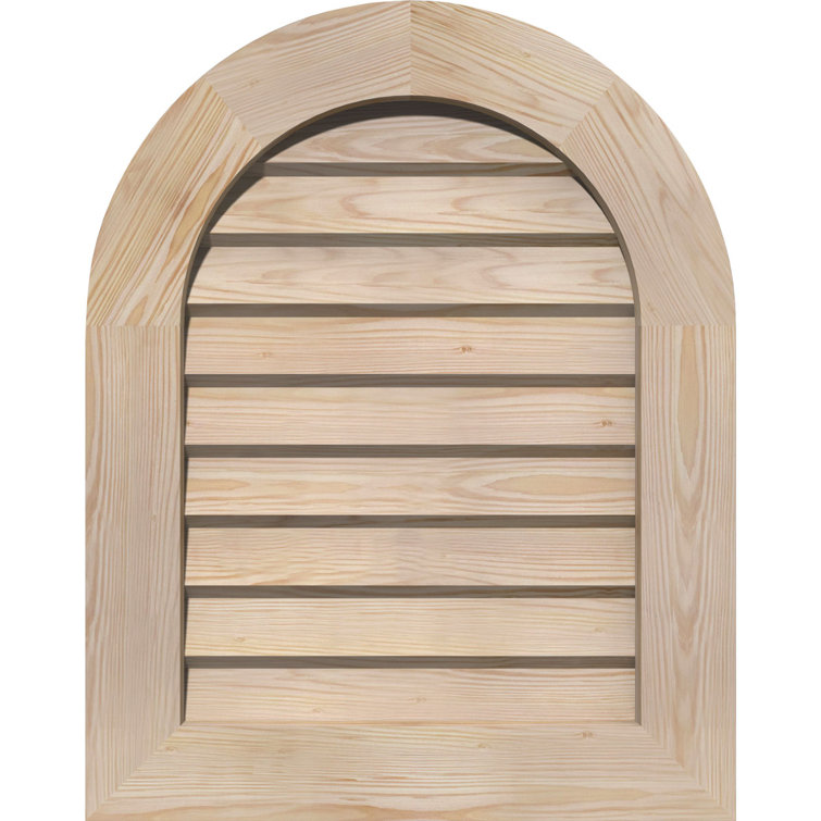Évent à pignon rond en bois
