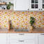 Circleville 30cm x 30cm PVC Mosaic Tile in Yellow