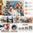 Snowman Christmas Scene Cozy Fleece Blanket, Festive Winter Holiday Warm Plush Throw for Sofa Couch Bedroom Living Room Home Decoration-137005766