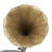 Wood Functional Copper Gramophone with Record