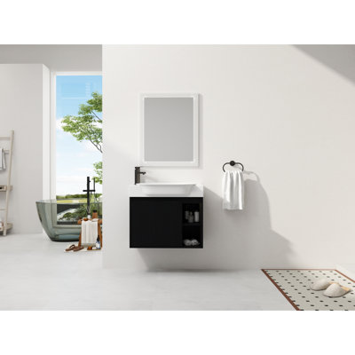  Ensemble de meuble-lavabo mural Modern