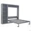 Grand lit escamotable mural avec tablettes (lit)-400414338