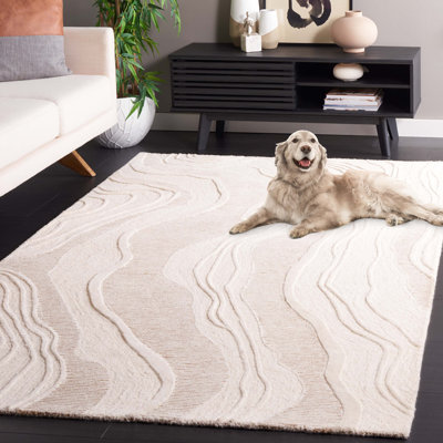 Tapis en laine / coton touffeté à la main Jayanne