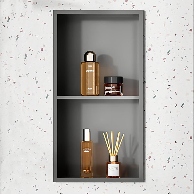 Damijonas Stainless Steel Makeup Organiser, Gray