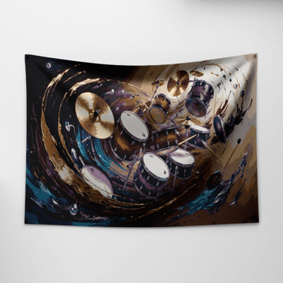 Tapisserie murale «Music Drums»