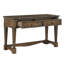 Console classique brun classique avec 2 tiroirs, idéale pour le rangement dans l'entrée