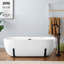 Baignoire de trempage autoportante en acrylique