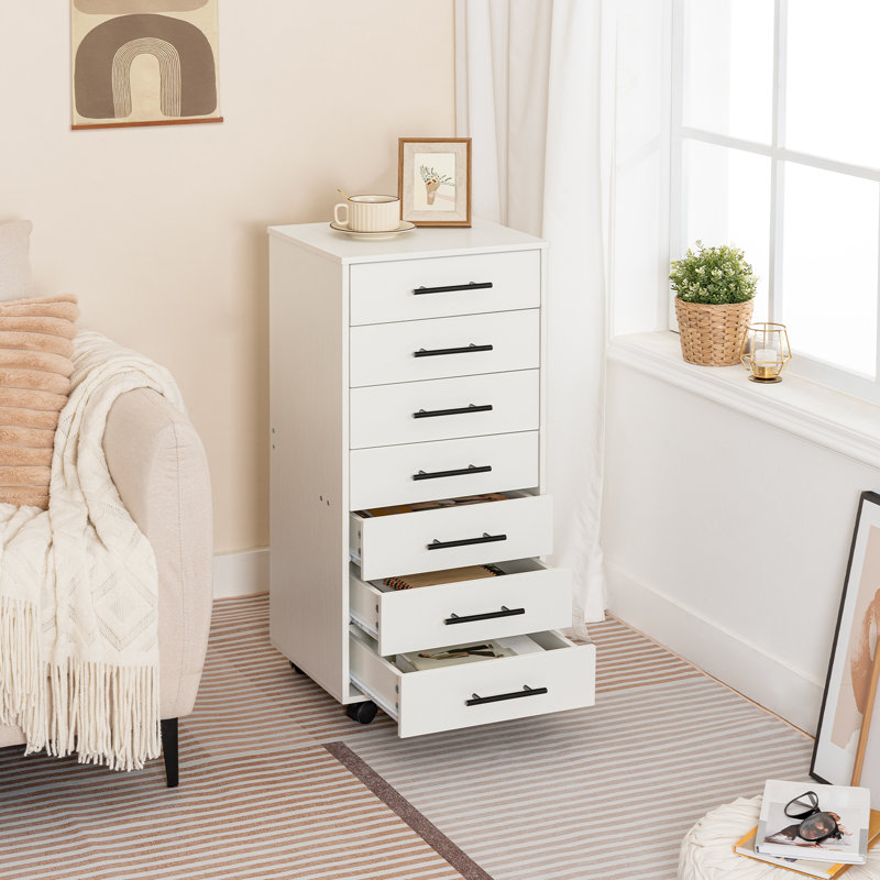 15.7'' Wide 7-drawer Mobile File Cabinet