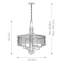 Rosiclare 4 - Light Drum Chandelier