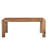 75" Brown Solid Wood Dining Table