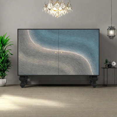 Buffet simple de style nordique moderne