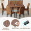 Ensemble de table de salle à manger extensible de 42 à 54 po avec chaises rembourrées confortables-115748085-115988750