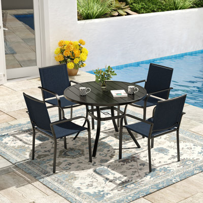 Ensemble repas pour 4 personnes avec table ronde