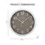 Horloge murale 12 po Peryn
