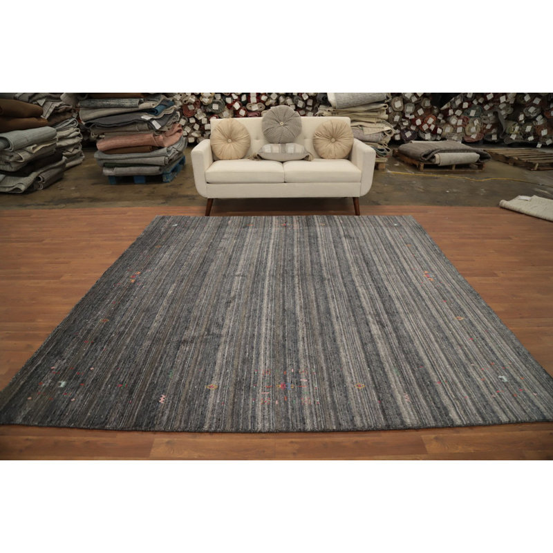 Tapis oriental fait à la main de style Gabbeh 8 x 8