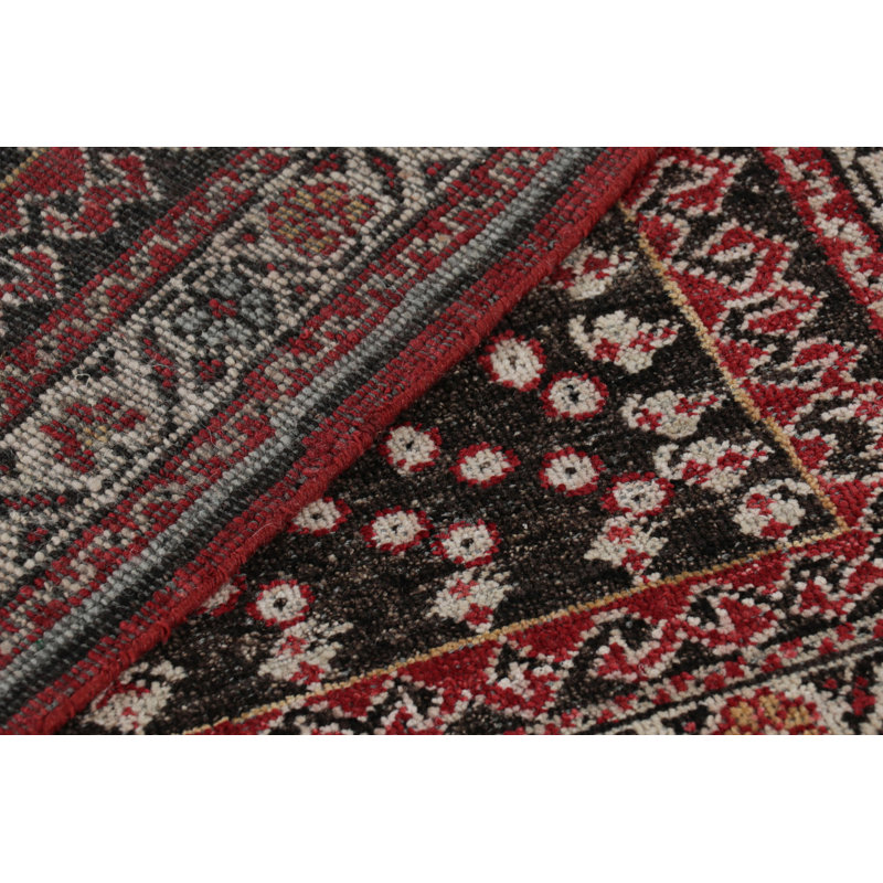 Burano Hand Knotted Wool Floral Area Rug, Rectangle 8' x 10'