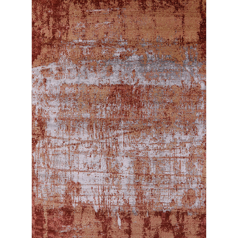 Tapis brun / ivoire Brushton, Rectangle 5 pi x 7 pi