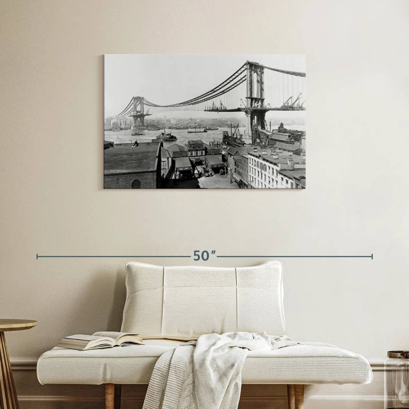 Construction du pont Lilie Manhattan, H 24 po x l 36 po