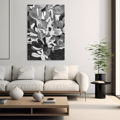 Art contemporain contemporain abstrait minimaliste cactus plante paysage nature