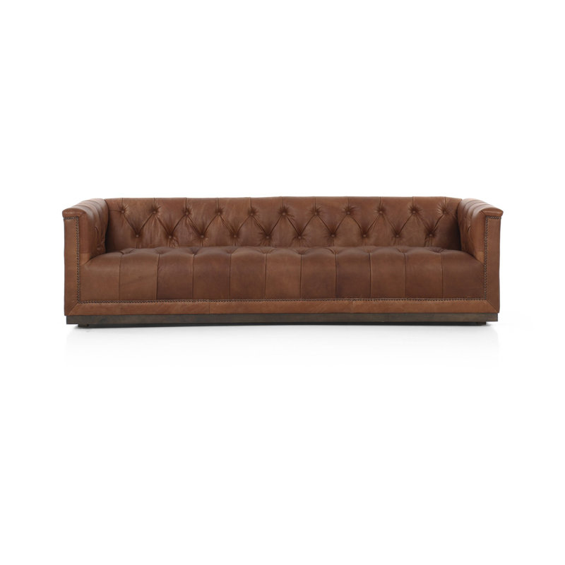 Maxx Sofa, Heirloom Sienna Genuine Leather