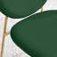 Evita Luxury Velvet and Metal Dining Chairs - Elegant Modern Mid Century Style-404395548