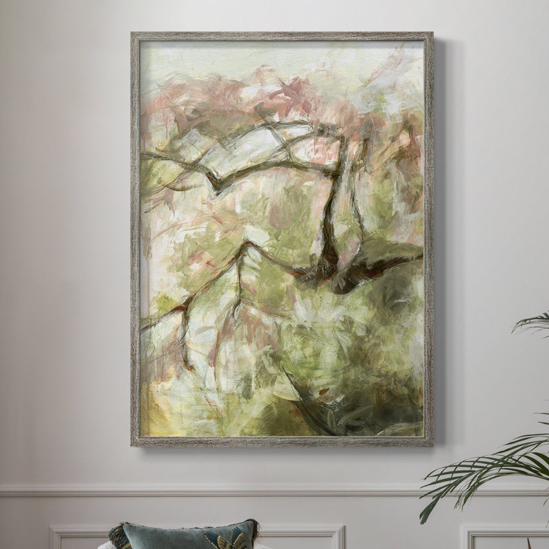 «Spring Diptych I», reproduction encadrée - bois massif, H 11 po x l 9 po