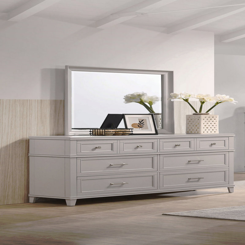 Commode 6 tiroirs, Gris