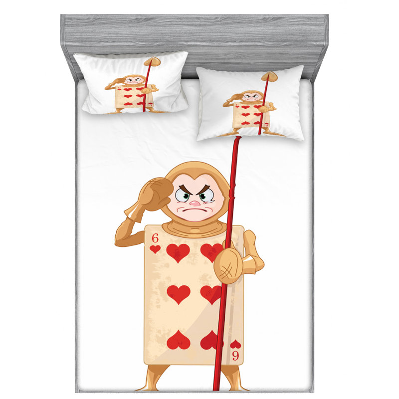 Microfiber Sheet Set, Queen Sheet + Fitted Sheet + 2 Pillowcases