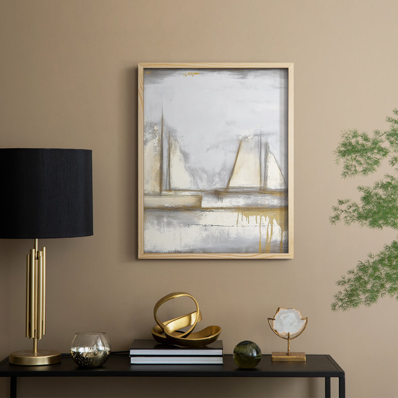 NAUTICAL Series CLxxI, reproduction encadrée - bois massif, H 21 po x l 17 po