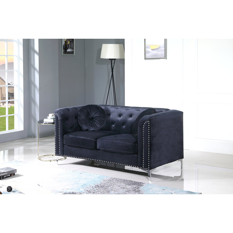Causeuse Sleek, Noir