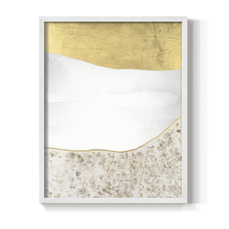 «Whitestone II», reproduction encadrée - bois massif, Blanc, H 10 po x l 8 po