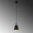 1 - Light Black/Nickel Single Pendant