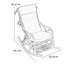 Ergonomic rattan rocking chair
