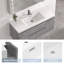 Meuble-lavabo simple 48 po avec plateau en résine