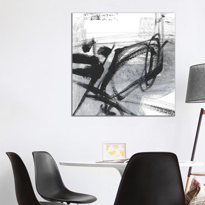 Scribble Script I by Ethan Harper - Wrapped Canvas Painting